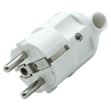 SANS MARQUE Fiche électrique mâle 2 pôles + terre, 16 A