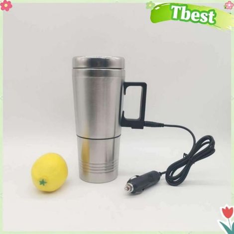 Tasse Chauffante - 24 V - Pour Voiture Moto Camion - Capacité Grande - Acier Inoxydable - 1 Pièce (1/5)