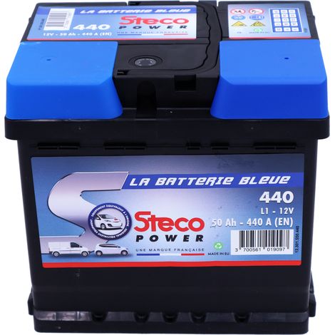 Autobatterie 12V 50Ah 440A 207x175x190 mm stecopower - 440