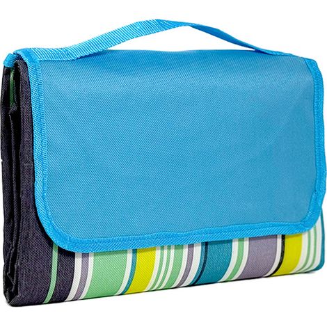 Manta de picnic impermeable de 200 × 150 cm, antideslizante, con base de PVC resistente a la arena, plegable y lavable para la playa y el camping. (1/5)