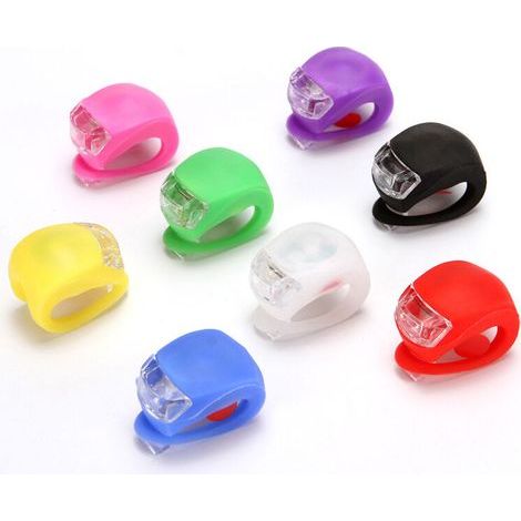 Frog Bike Nachtlicht LED-Fahrradhelmlicht Fahrradausrüstungslicht Rücklicht Autolicht Rollerscheinwerfer Warnlicht (8er-Pack, zufällige Farbe, ohne Batterie) (1/5)