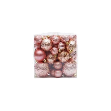 Decorazioni natalizie, decorazioni natalizie abbinate rosse e bianche, decorazioni infrangibili - Crezuo
