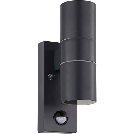 Lámpara LED de pared jardín con sensor Riga 5 gris antracita 10W EGLO (1/2)