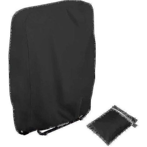 Housse de protection imperméable et anti-UV pour chaise longue pliante/transat/mobilier de jardin noir (1/5)