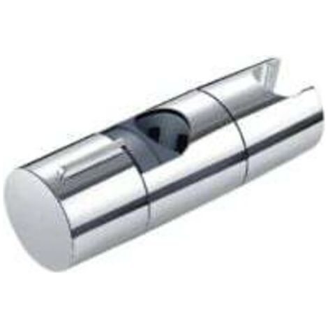 Support de pommeau de douche, réglable, 18-25 mm, universel, adapté aux barres de douche, aucun perçage requis, pivotant, adapté au remplacement de la salle de bain, argent (1/5)
