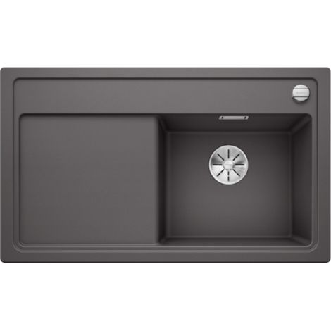 Blanco Zenar 45 - Lavello in silgranito, 86x51 cm, con comando di scarico, InFino, roccia grigia 523785 (1/2)