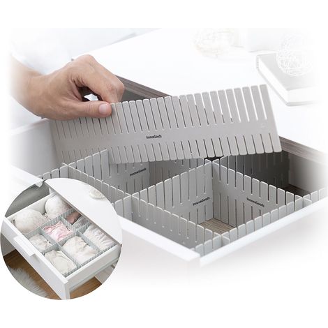 Organizador de cajones ajustable InnovaGoods Condor, 16 piezas (1/5)
