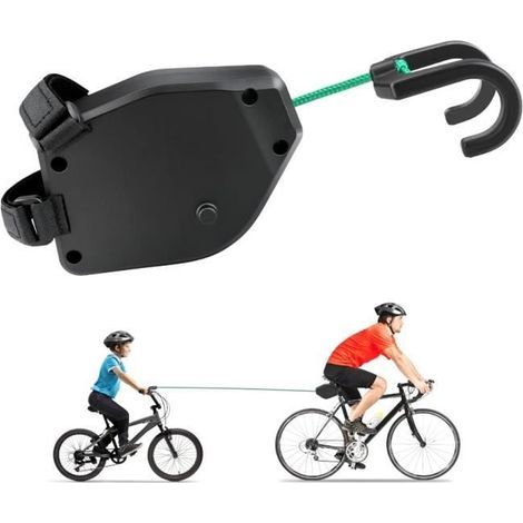 Barre Traction Velo Enfant Tire Vélo Barre De Remorquage De Vélo Rétractable Barre de Traction de 2,5 m Cable Traction Corde ,yd (1/4)