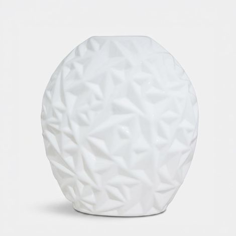 Vaso tondo alto in ceramica da arredo Eolie (1/3)
