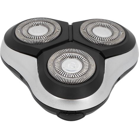 Tête de rasage rotative 360° pour rasoir électrique, système à double anneau flottant (1/5)