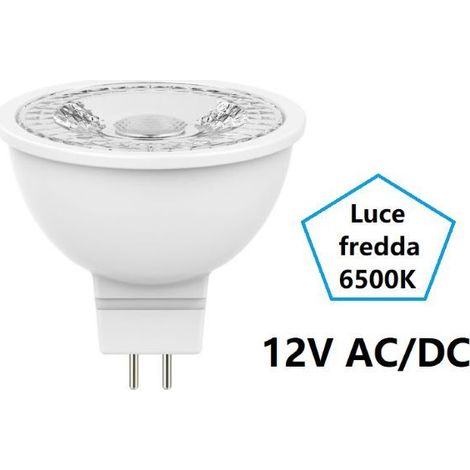 5BLISTER LAMPADA SPOT LED MR16 GU5.3   - 6.5w - 6500°K fredda - 560 lm - 50x45h (1/2)