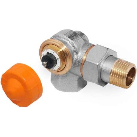 Afriso Dynamisches Thermostat-Ventil Vario-DP Winkel-Eck links 1/2 für Thermost. 30x1,5 167020.100