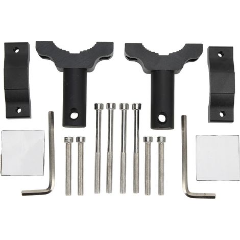 2 Supports de montage barre LED en alliage d'aluminium CNC, pince universelle pour motos, quads et tricycles (1/5)