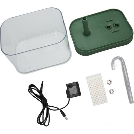Dispensador de agua transparente, bomba silenciosa de 25 dB, depósito de 5 L, material PET/PP, para gatos (1/5)
