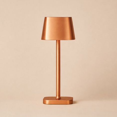 Lampe de Table Rechargeable Sans Fil Cuivrée à Intensité Variable pour Salon et Chambre - PANGIVO