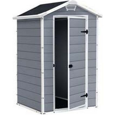 1PZ casetta da giardino manor grigia - cm.129x103x196h