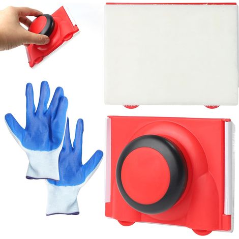 Lot de 2 Outils Bordure Peinture - PP et Nylon - Coupe-Bordure Précis Murs et Plafonds - Rénovation Intérieure Facile - 12x9 cm (1/5)