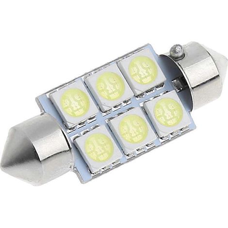Ampoule LED 5050 SMD 6 LED 36 mm Canbus pour plafonnier, liseuse et éclairage de plaque d'immatriculation (1/4)