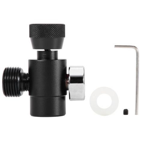 DEESSE SHOP-Kit de connecteur d'adaptateur de recharge de cylindre de réservoir de remplissage de CO2 pour SodaStream (noir avec compteur) (1/5)