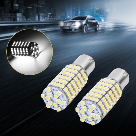 Phares antibrouillard de voiture 1157 BA15D 120-SMD (paire) à vendre (lumière blanche) (1/5)