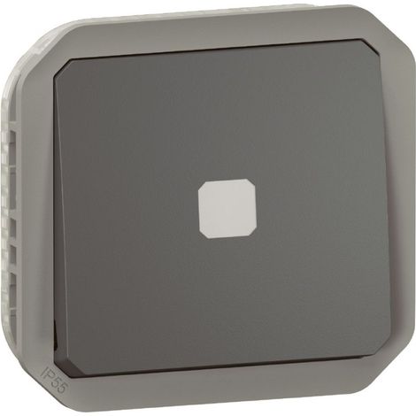 Legrand 069804L Interrupteur temporisé lumineux Plexo composable anthracite
