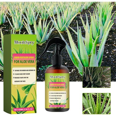 Aloe-Vera-Düngespray für Haus- und Topfpflanzen: Sanftes und praktisches Spray für Wurzelwachstum und Pflanzenpflege – 100 ml -- DE (1/5)
