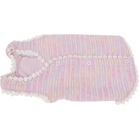 Gilet En Dentelle Pour Chien - Style Princesse Coloré - Boutons Pétales Décoratifs - Pour Chiot Poméranien - Taille S (1/5)