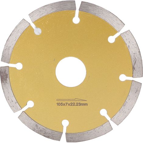 Segmentiertes Diamantsägeblatt mit ultradünnen Zähnen, Diamant-Kreistrennscheibe für Fliesen, Granit, Marmor und Keramik, 105 mm / 4,1 Zoll (1/5)