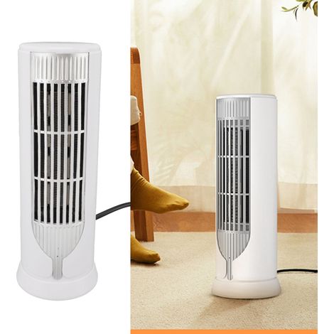 Petit radiateur électrique PTC pour la maison, souffleur d'air chaud silencieux pour bureau, appareil de chauffage, norme européenne 220 V (1/5)