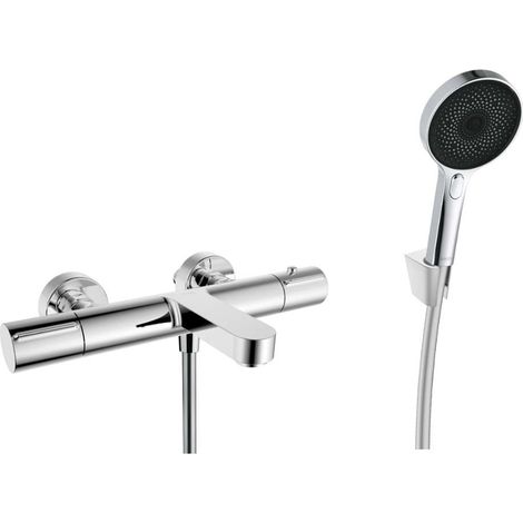kielle Oudee - Miscelatore termostatico per vasca da bagno, con accessori EcoSpare, cromo 10302SNT10 (1/5)