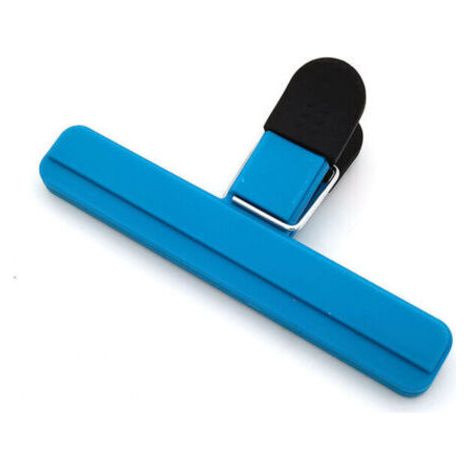 Fermeture de sac alimentaire, lot de 3 clips de fermeture pour sacs en plastique, pour l'emballage de snacks et l'ouverture de sacs (15,3 cm, bleu) (1/5)