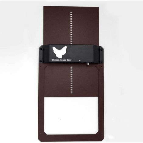 Porte de poulailler automatique sensible à la lumière, porte de poulailler, porte pour animaux domestiques (1/5)