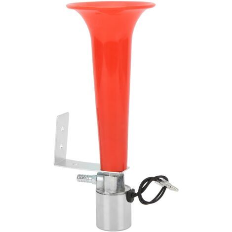 Klaxon pneumatique rouge 180 dB universel 12 V/24 V pour caravanes, voitures, camions, SUV et motos