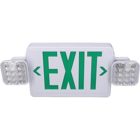 Panneau de sortie de secours lumineux LED haute luminosité double face pour espaces commerciaux 50/60 Hz (1/5)