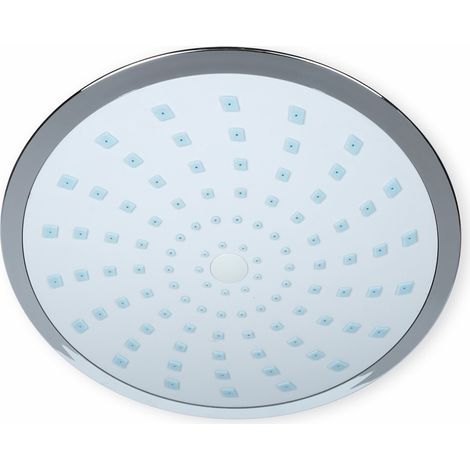 Pommeau de douche rond 1 jet chrome en abs
