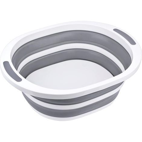 Bassine pliable 7,5 L en plastique, évier, bassine, planche à découper, récipient alimentaire pliable pour barbecue et pique-nique (1/5)