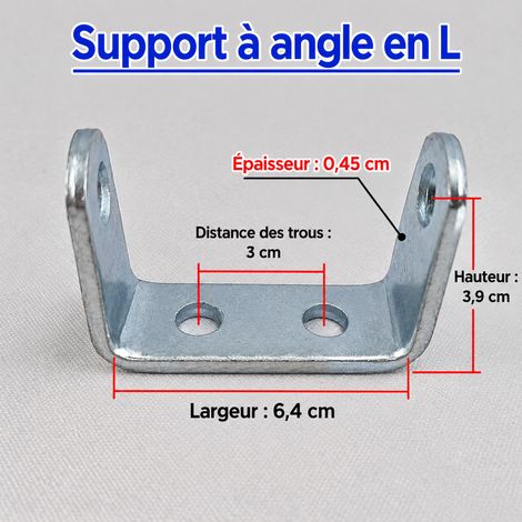 Support de charnière en U en acier galvanisé à souder pour porte de camion conteneur 600 g – Livraison gratuite