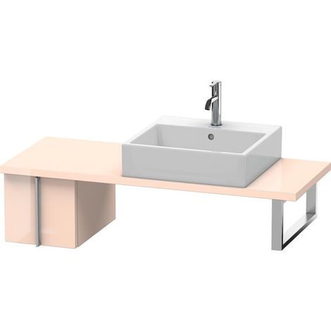 VERO consolle bassa 285x300x448mm albicocca perla lucida