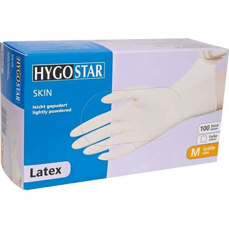 FRANZ HERREN LATEXHANDSCHUHE PULVER S - HAUT - 100ER MENGE. 9-10 XL FRANZ MENSCH (1/3)