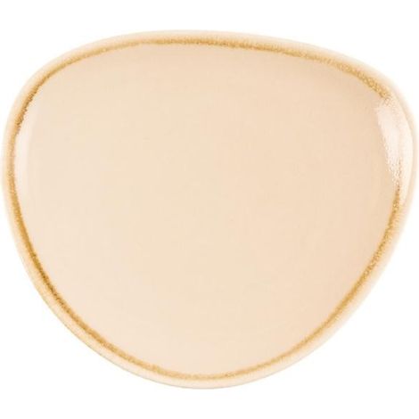 Assiette Triangulaire Couleur Sable Kiln 165 mm - Lot de 6 - Olympia