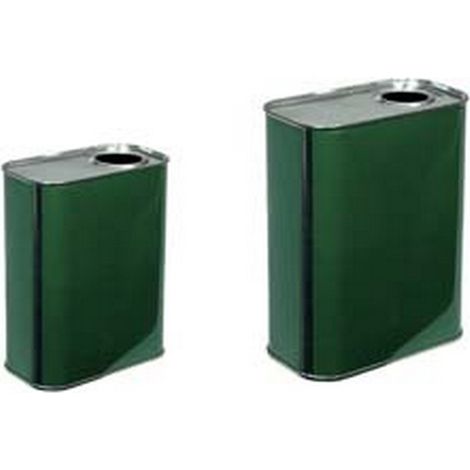28PZ LATTINA OLIO RETTANGOLARE VERDE lt0,5 cm5,4x8,1x13,8h. bancale pezzi1764