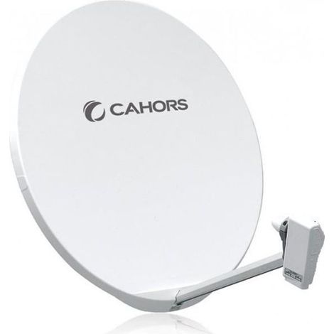 Parabole FIBRE SMC 100 cm - CAHORS - Support 1 LNB - Blanc - Garantie 10 ans - Réception optimale