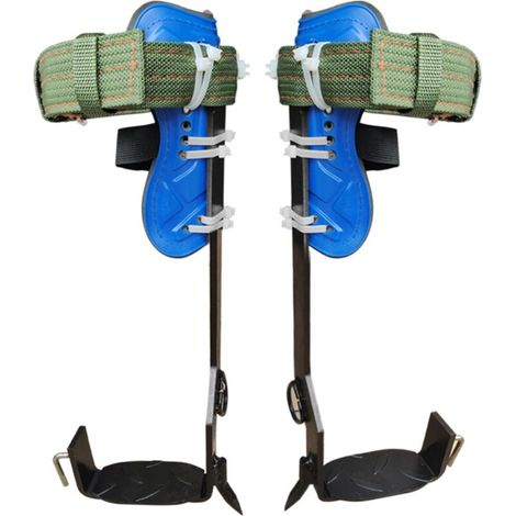 Steel Plate Tree Climbing Spikes, Tree Climbing Equipment, Non-Slip Vertical Tree Pole Climbing Shoes with Straps
