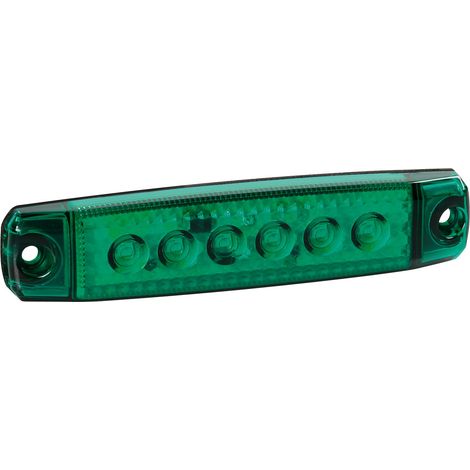 Luce decorativa - 6 Led - 12/24V - Verde (1/5)