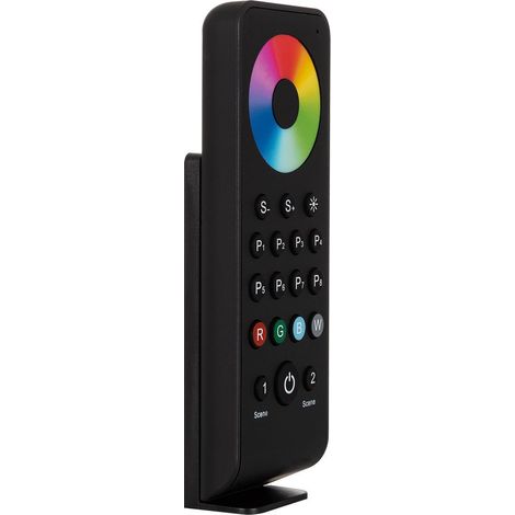 Mando RF para Reguladores LED RGB / RGBW Negro
