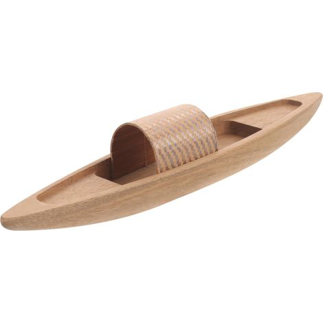 Maquette de Bateau Bois Simple et Réalistique Décoration de Table Bureau Artisanat Nautique (1/5)