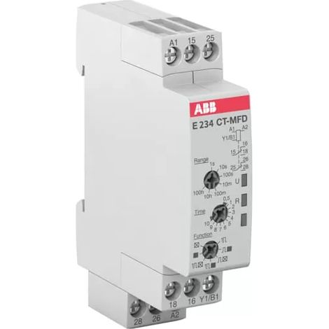 ABB Multifunktionszeitrelais CT-MFD.21 schwarz zuverlässig und präzise (1/2)