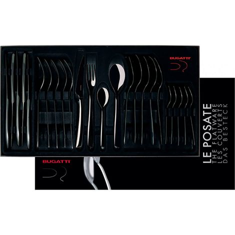 Kaste setzt 24 Stück in Box Galerie Riviera Black Diamond Black Pvd Lucid Bugatti (1/2)