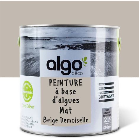 Peinture écologique Algo - Mat - Beige Demoiselles - 2L (1/5)