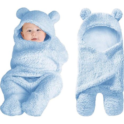Adorables couvertures d'emmaillotage en peluche pour nouveau-nés – Des indispensables doux pour la chambre de bébé fille